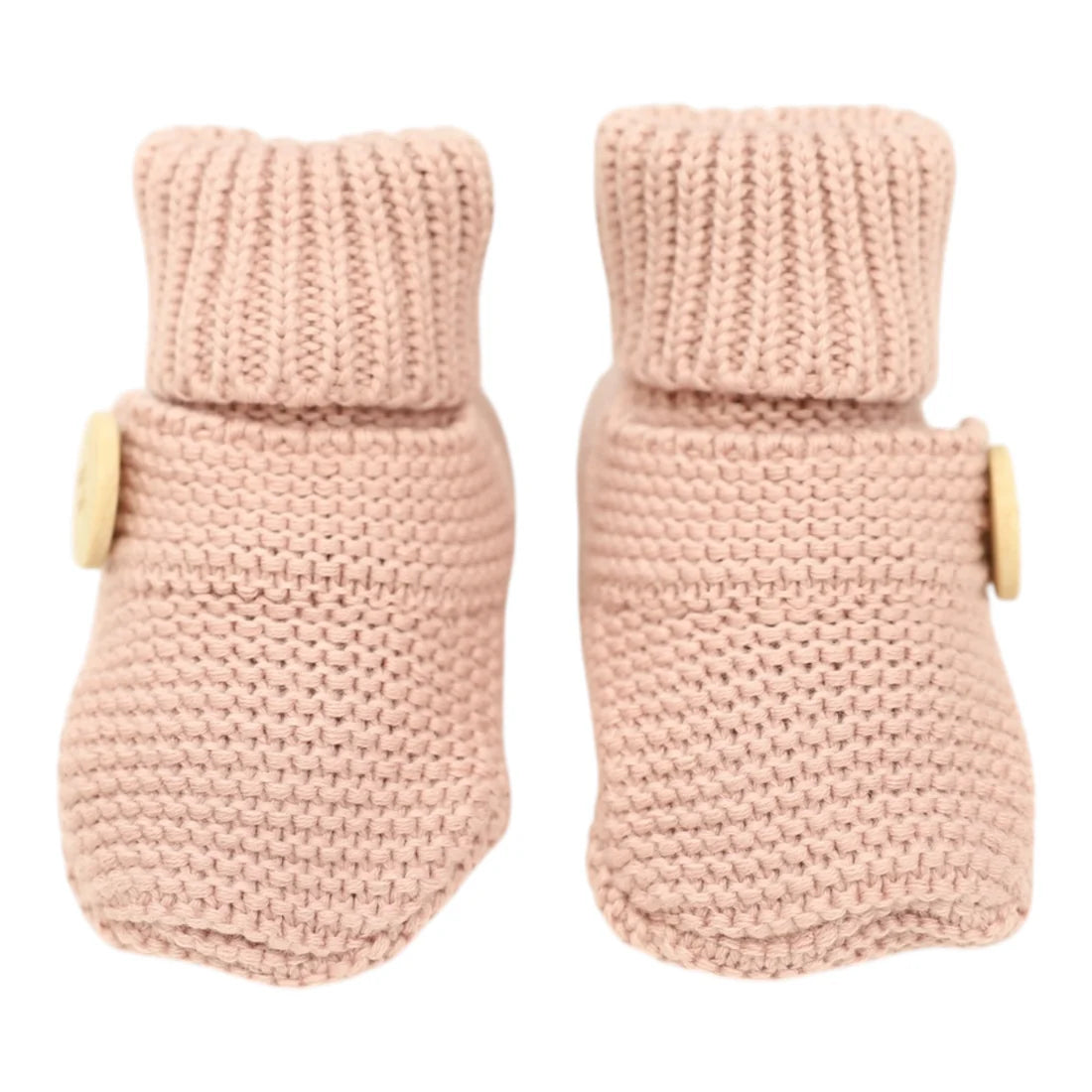 Korango | Cotton Knit Button Bootie with Gift Box | Dusty Pink