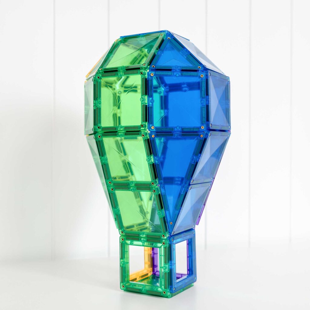 Connetix | Magnetic Tiles | Rainbow Creative Pack 102 Pieces