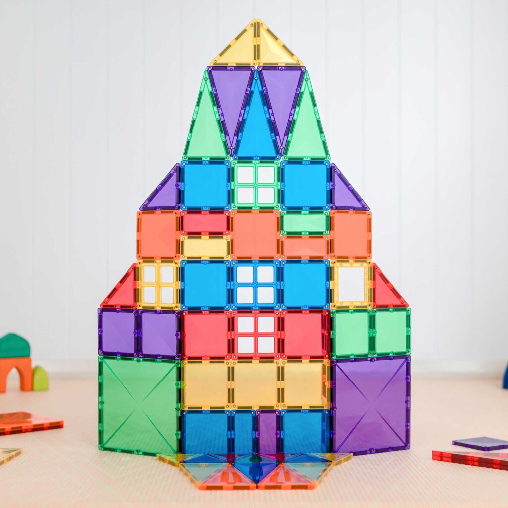 Connetix | Magnetic Tiles | Rainbow Creative Pack 102 Pieces