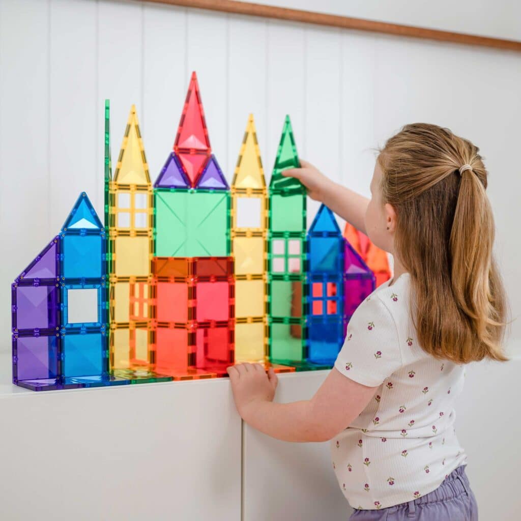 Connetix | Magnetic Tiles | Rainbow Creative Pack 102 Pieces