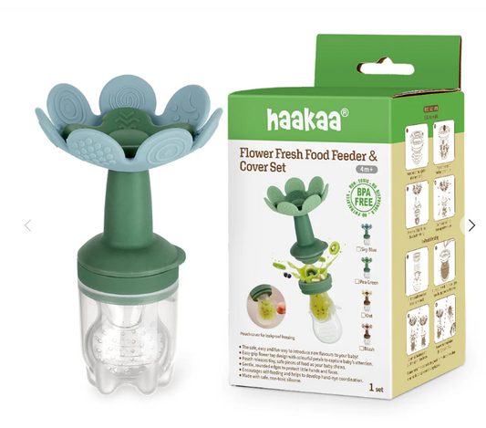 Haakaa | Flower Fresh Food Feeder and Cover Set