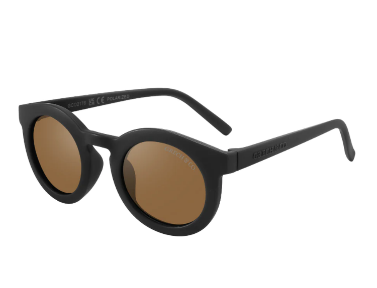 Grech and Co | Classic Baby Sunglasses | Black | Bendable and Polarised