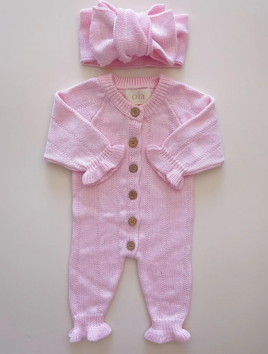 Oia The Label | Feggari Ruffle Onesie | Petal Pink