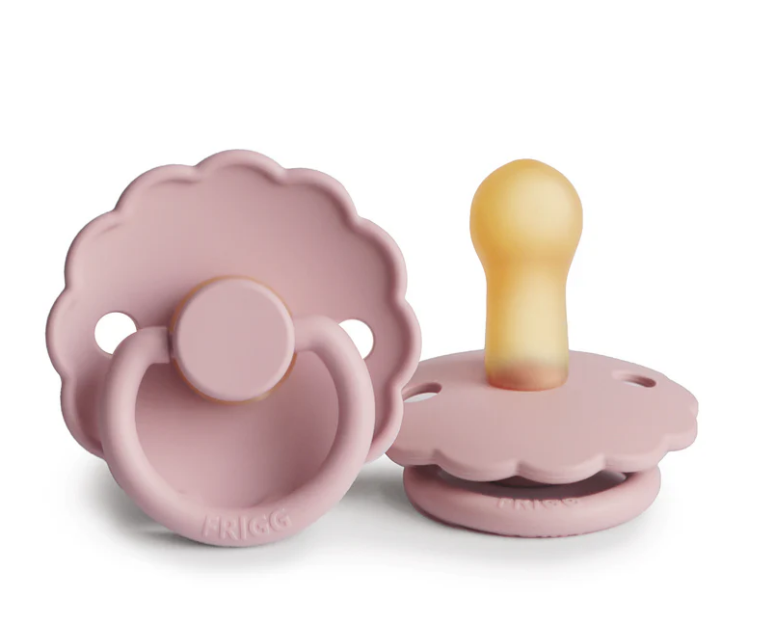 FRIGG | Daisy Natural Rubber Pacifier (Baby Pink)