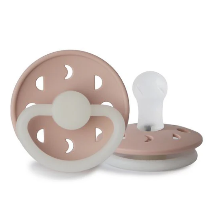 FRIGG Moon Phase Silicone Pacifier (Blush Night) Size: 0-6m