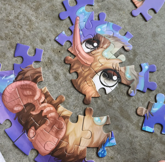 100 Piece Round Puzzle - Glowworm Glitter Critter