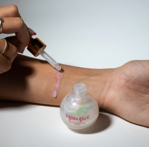 Glitter Girl Stardust Shimmer Drops | Pink-Pearl Glow for Face & Body