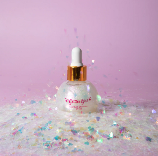 Glitter Girl Stardust Shimmer Drops | Pink-Pearl Glow for Face & Body