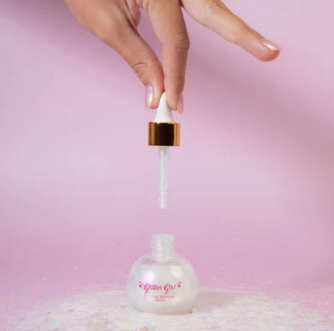 Glitter Girl Stardust Shimmer Drops | Pink-Pearl Glow for Face & Body