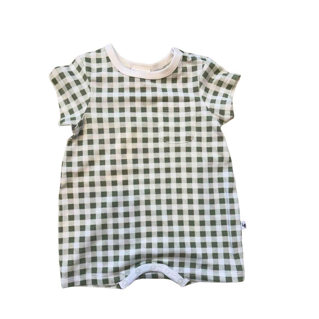 Little Bee | Cotton Romper | Green
