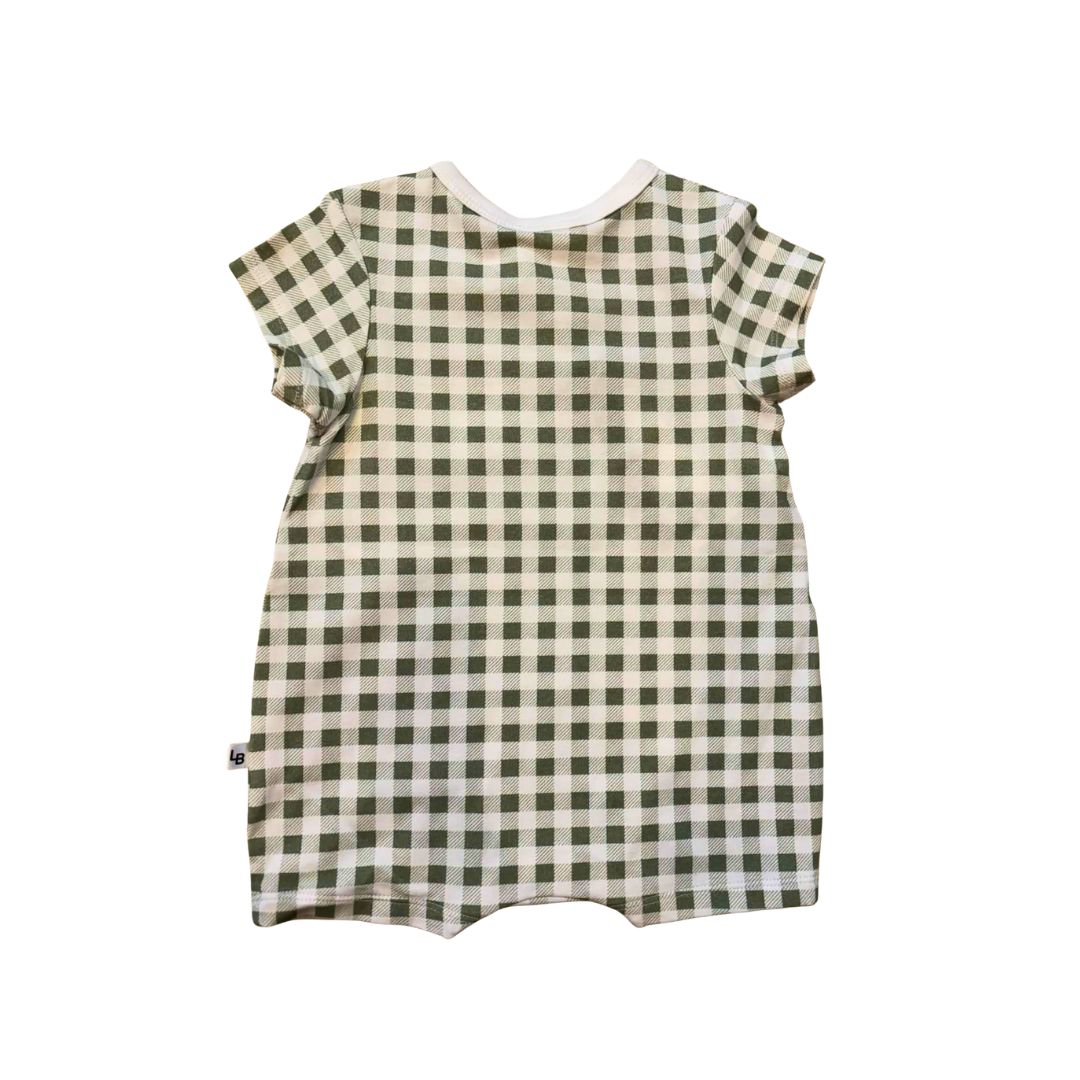 Little Bee | Cotton Romper | Green