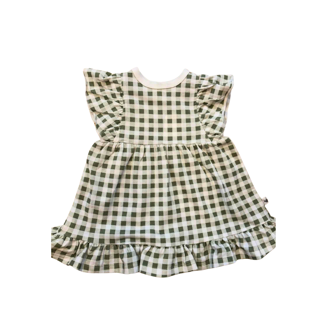 Little Bee | Cotton Cotton Frill Dress | Green