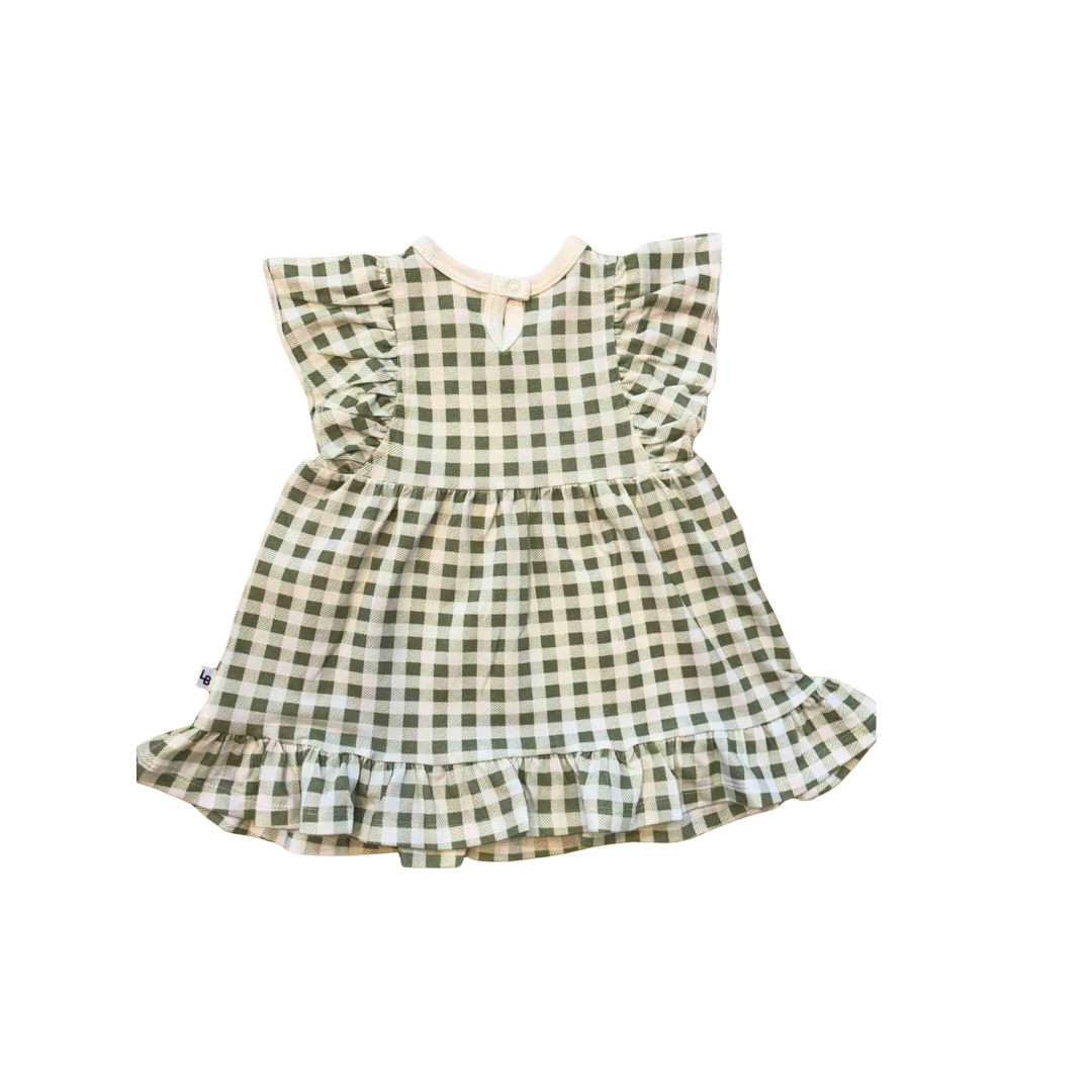 Little Bee | Cotton Cotton Frill Dress | Green