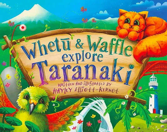Whetu and Waffle explore Taranaki | Book | By Hayley Elliott-Kernot