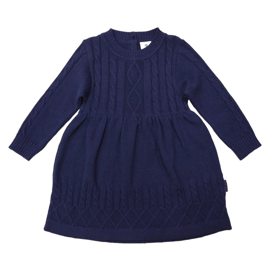 Korango | Textured Knit Dress | Navy