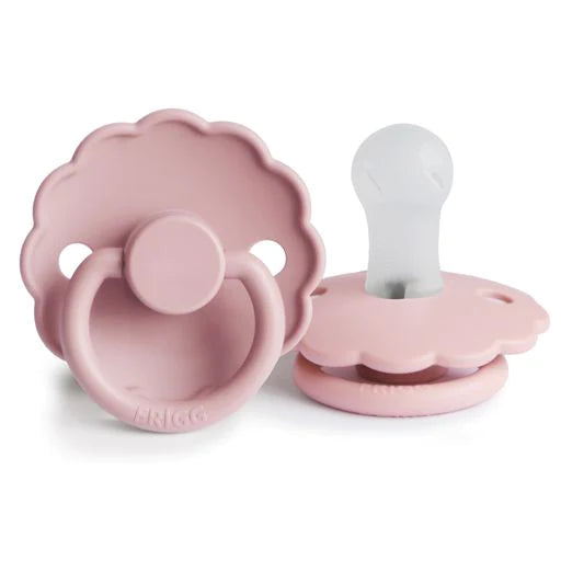 FRIGG | Daisy Natural Rubber Pacifier  Silicone | Baby Pink