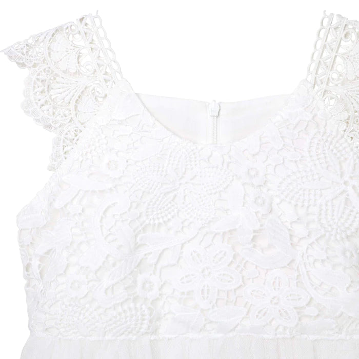 Designer Kidz | Angie Lace Bodice Dress | Ivory