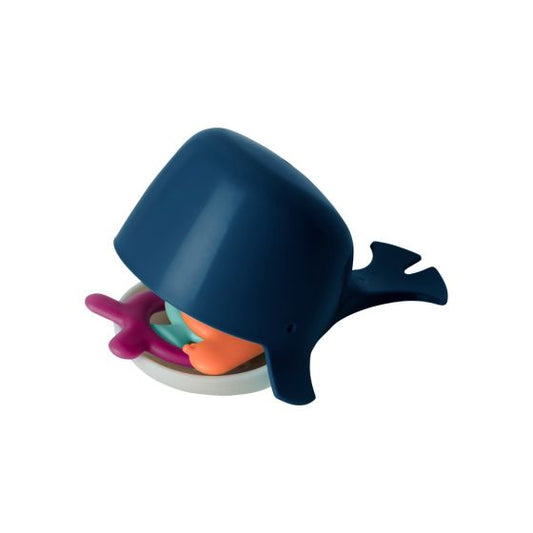 Boon | Chomp Hungry Whale Bath Toy - Navy