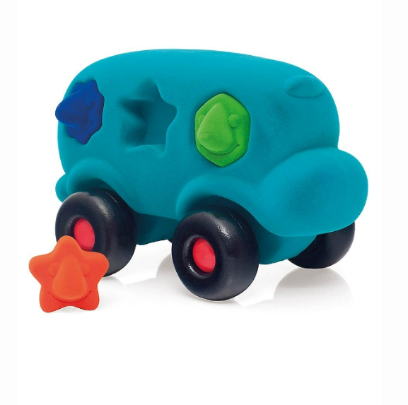 Rubbaby | Shape Sorter Bus | Large | Blue