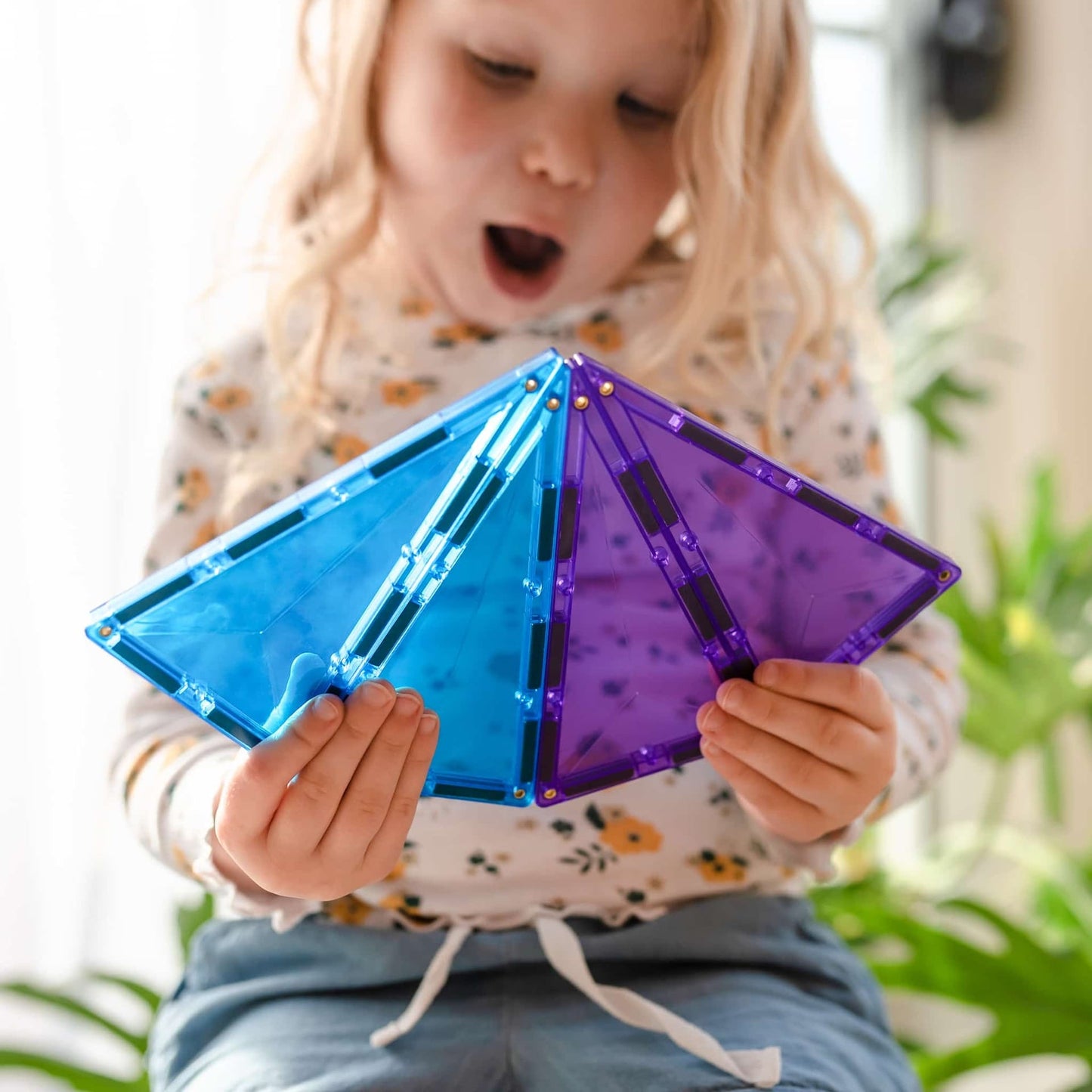 Connetix | Magnetic Tiles | Rainbow Geometry Pack 30 pieces