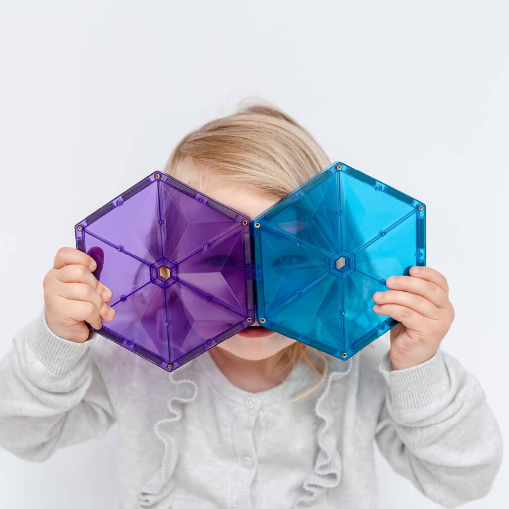 Connetix | Magnetic Tiles | Rainbow Geometry Pack 30 pieces