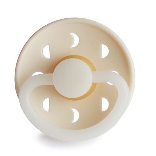 FRIGG | Moon Phase Natural Rubber Latex Pacifier | Cream Night