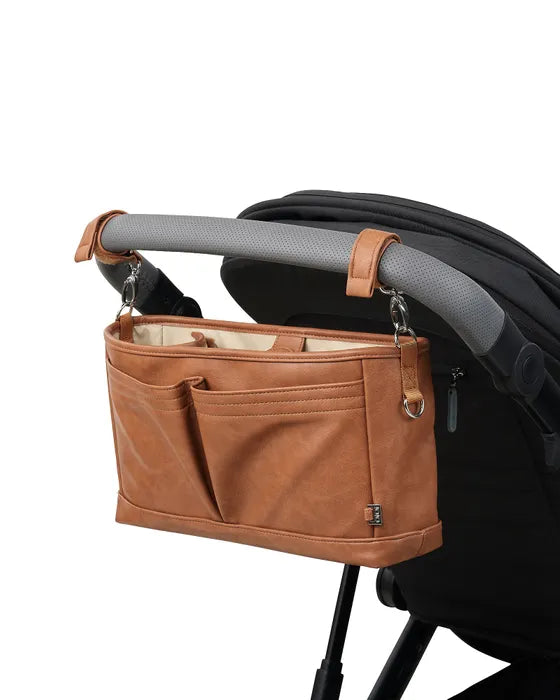 OiOi | Signature Pram Caddy - Tan Vegan Leather