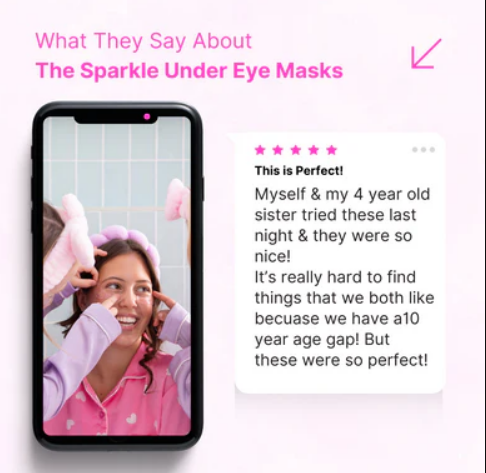 Glitter Girl Sparkle Under Eye Masks