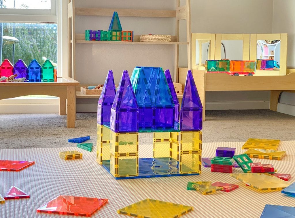 Connetix | Magnetic Tiles | Rainbow Blue & Green Base Plate 2 piece