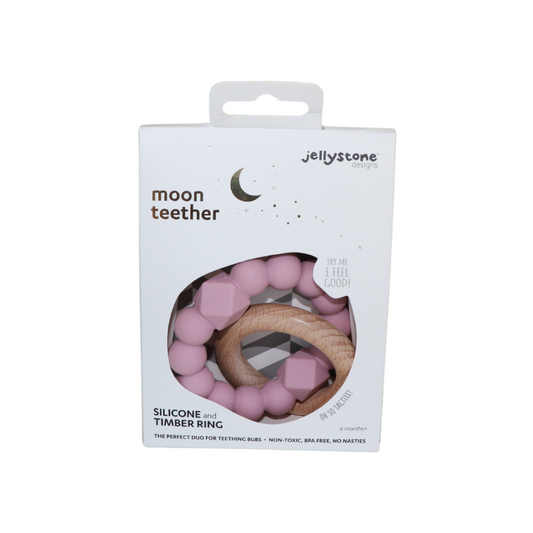 Jellystone | Moon Teether | Mauve