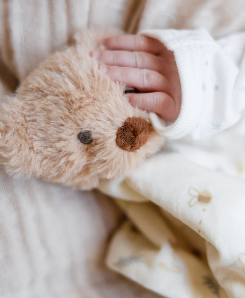Little Linen | Baby Comforter Toy / Security Blanket | Nectar Bear
