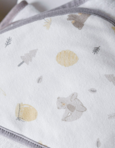Little Linen | Baby Hooded Towel 2 Pack - Nectar Bear