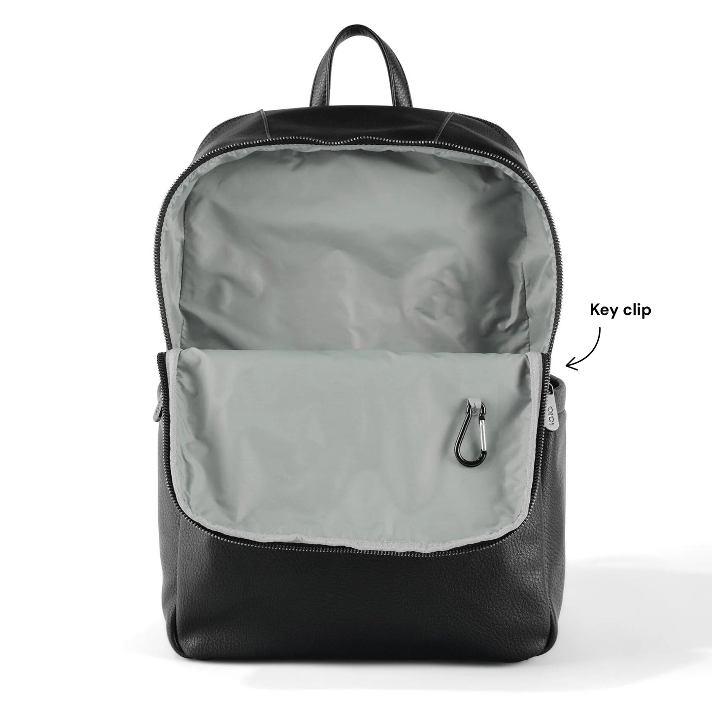 OiOi | Multitasker Nappy Backpack | Black Faux Leather