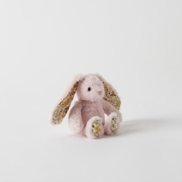 Jiggle & Giggle Floral Pink Bunny Rattle