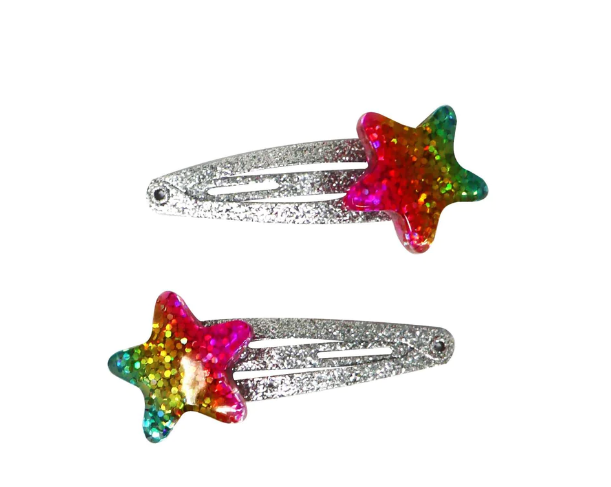 Pink Poppy | PP Rainbow Star Sparkly Hair Accessories Set
