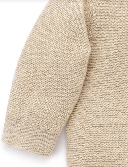 Purebaby | On the Farm Jumper | Almond Melange