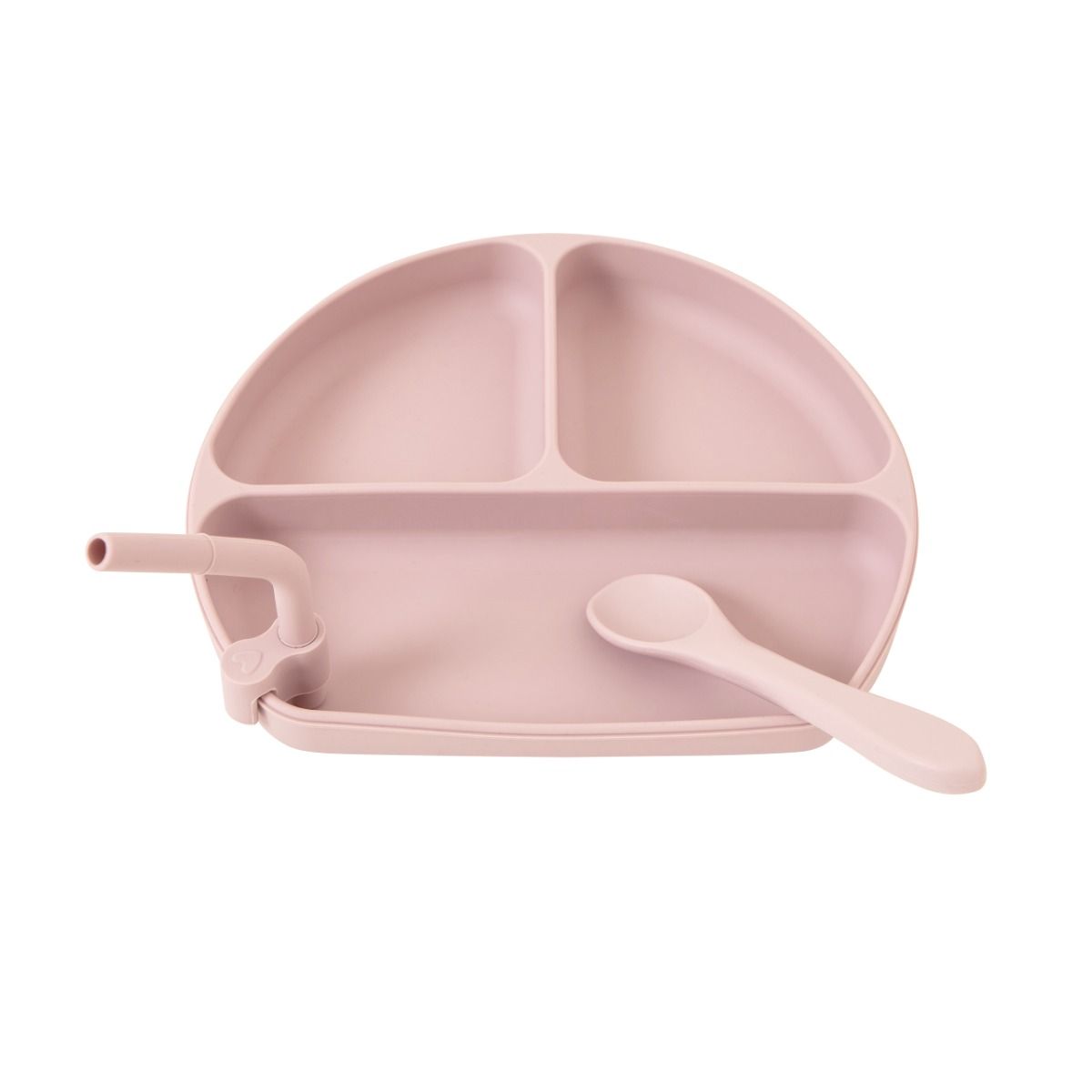 All4Ella | Silicone Plate with Straw and spoon