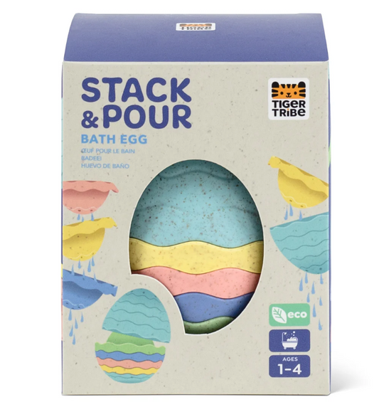 TigerTribe | Stack & Pour - Bath Egg - Eco