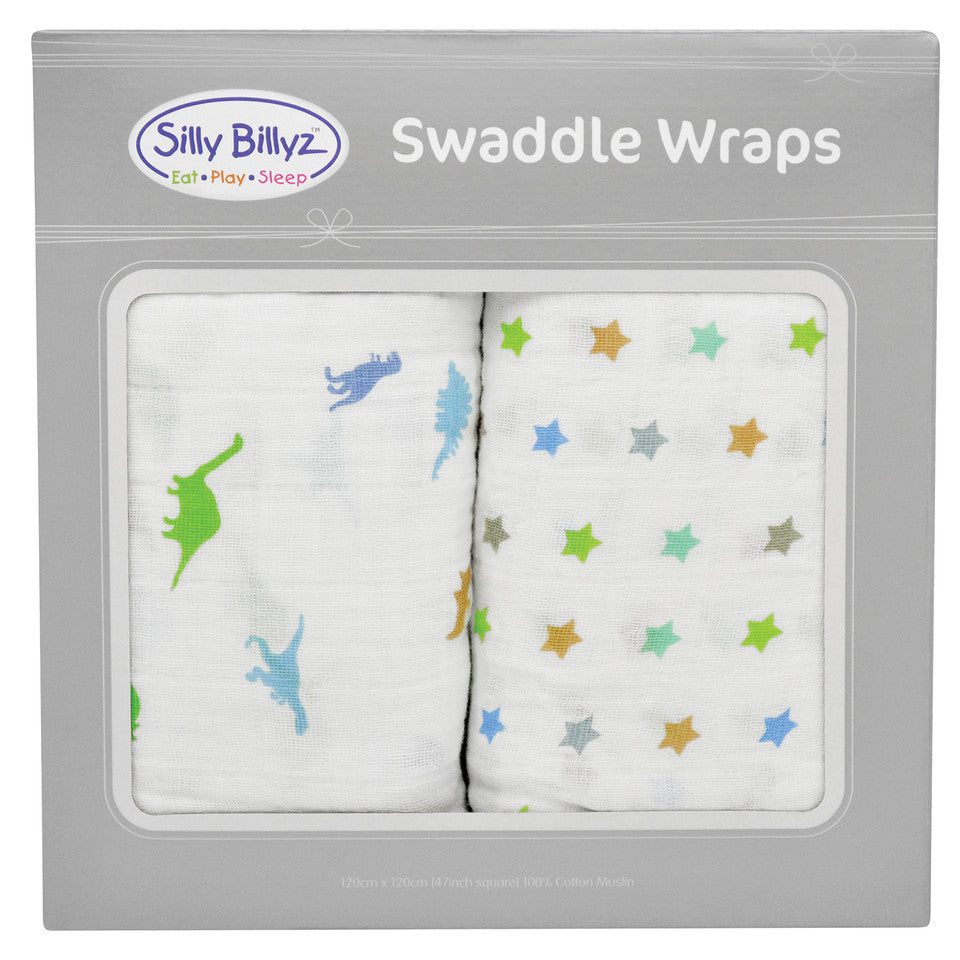 Silly Billyz | Muslin Swaddle Wrap 2 Pack