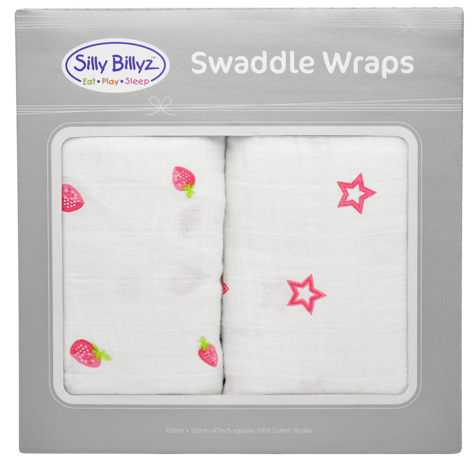 Silly Billyz | Muslin Swaddle Wrap 2 Pack