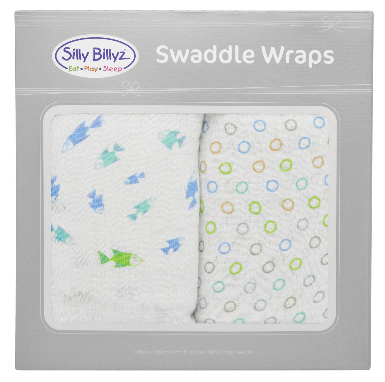 Silly Billyz | Muslin Swaddle Wrap 2 Pack