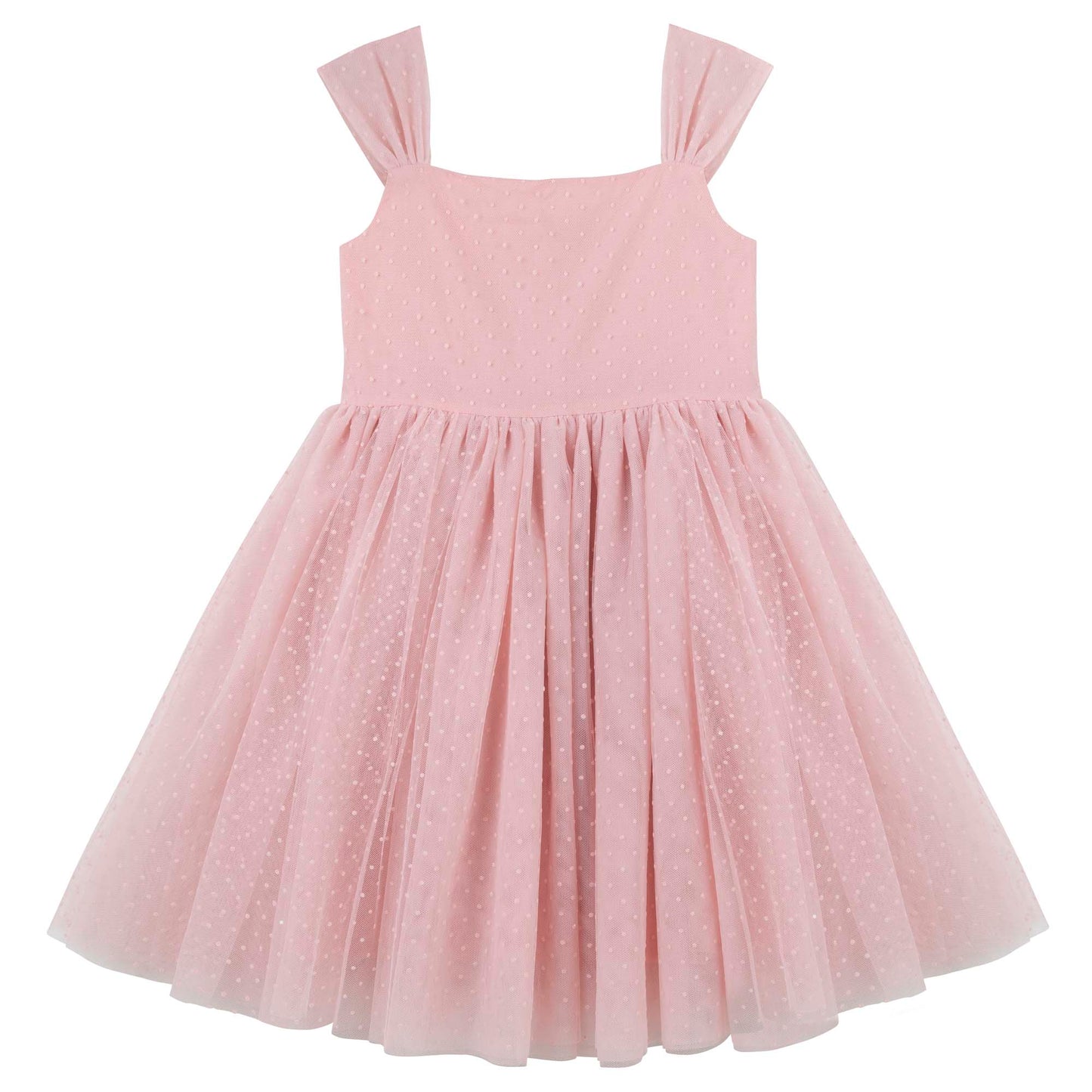 Designer Kidz | Emmy Flocked Spot Dress - Size 2