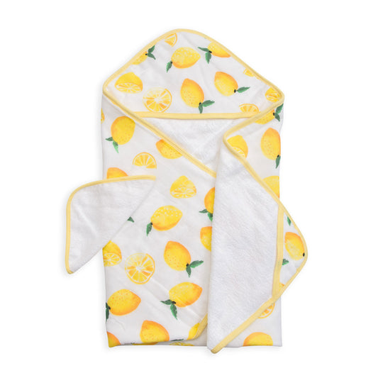 Little Unicorn | Hooded Towel + Wash Cloth | Lemon