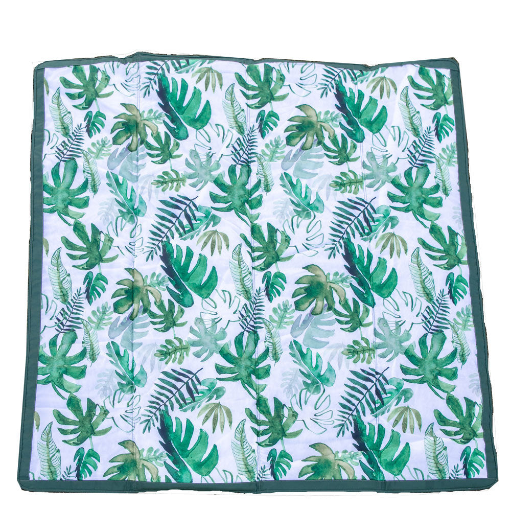 Little Unicorn | Outdoor Blanket | 5 x 7 | Tropical Leaf