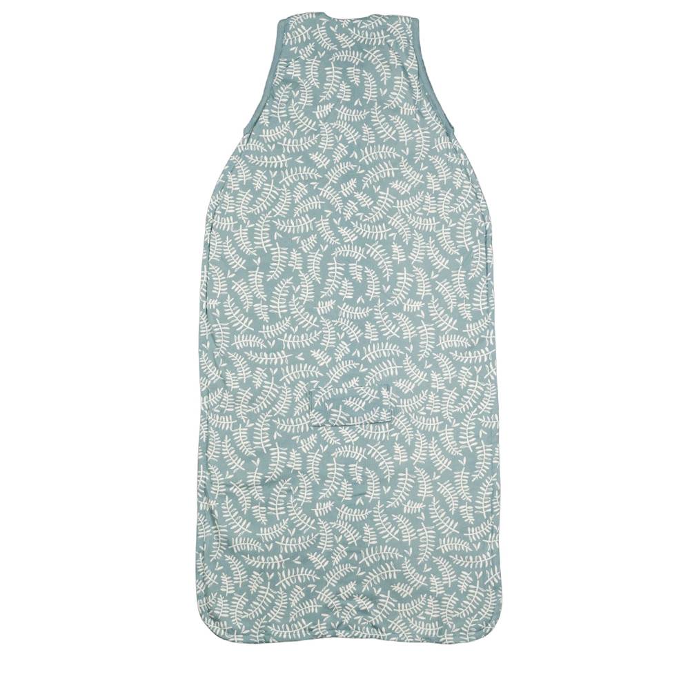 Woolbabe | 3 Seasons Front Zip Merino/Organic Cotton Sleeping Bag | Harbour Leaves | Size 2-4Y