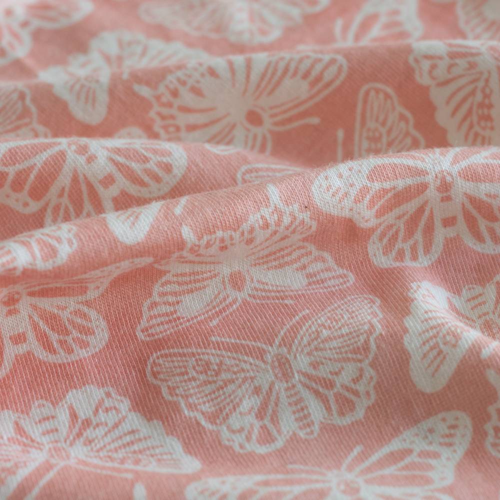 Woolbabe | 3 Seasons Front Zip Merino/Organic Cotton Sleeping Bag | Blossom Monarch