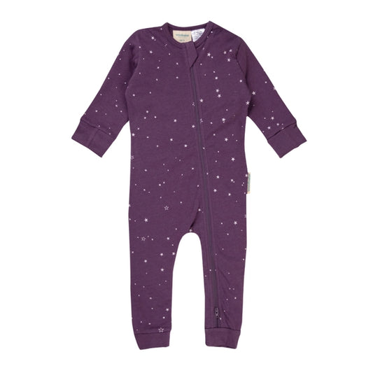 Woolbabe | Merino/Organic Cotton PJ Suit | Twilight Stars