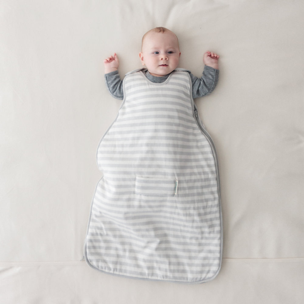 Woolbabe Mini Duvet Side Zip Sleeping Bag 0-9 months - Pebble