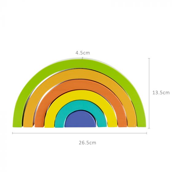 Phoohi | Rainbow Stacker | Wooden Rainbow Toy