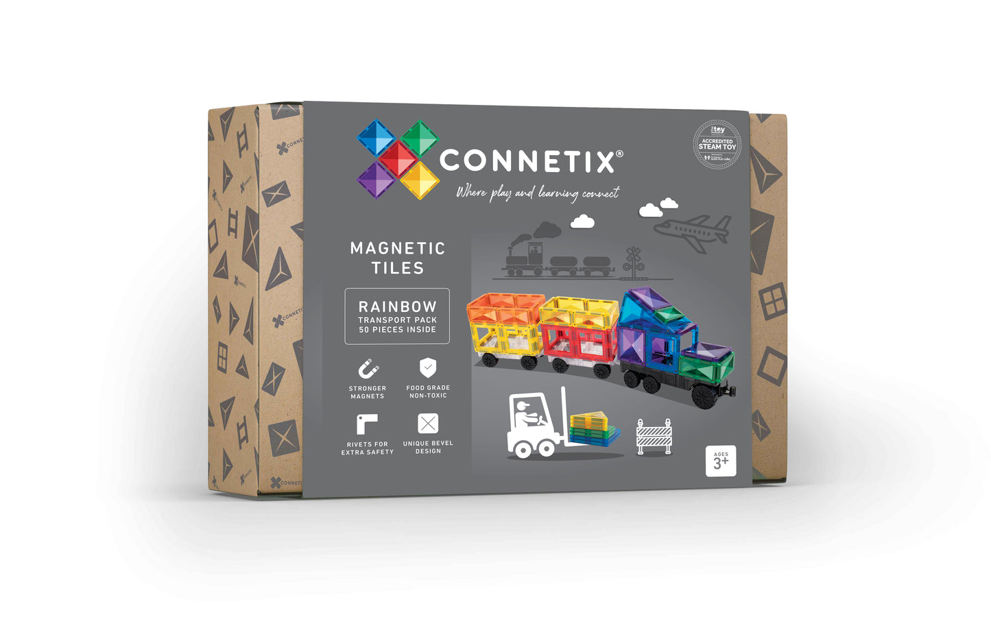 Using Connetix Magnetic Tiles Set for STEAM Play - Unicorns